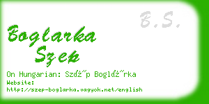 boglarka szep business card